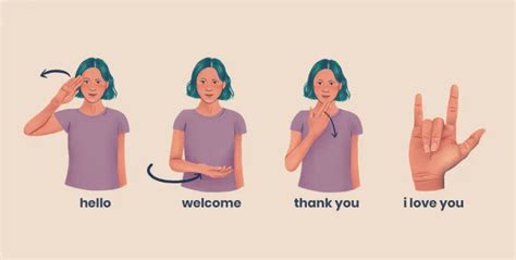 Free American Sign Language Clip Art Pack Download Now