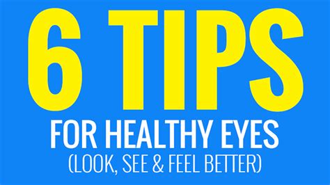 Do These 6 Things To Keep Your Eyes Healthy Infographic