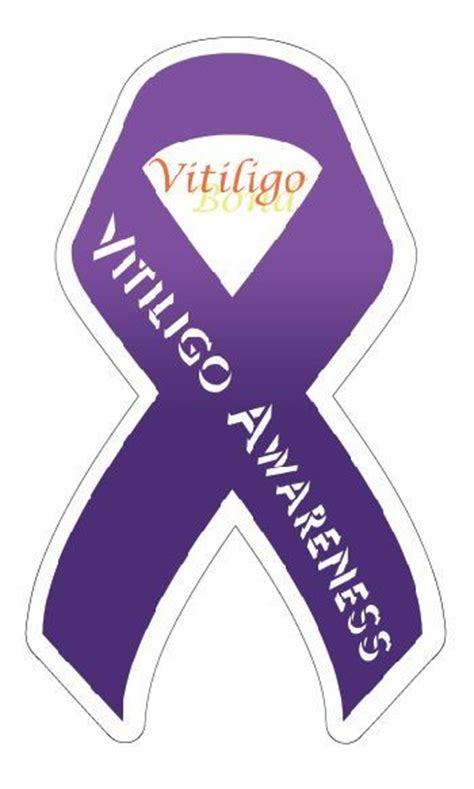 Vitiligo Awareness Ribbon Car Uv Sticker On Storenvy