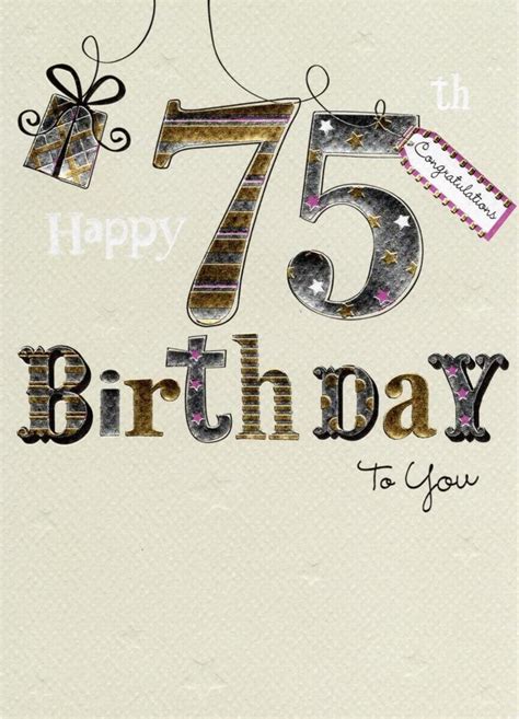 75th Birthday Greeting Cards Birthdaybuzz