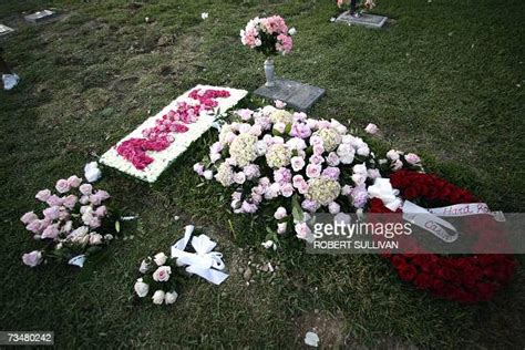 The Grave Of Anna Nicole Smith Is Pictured During Sunset 02 March