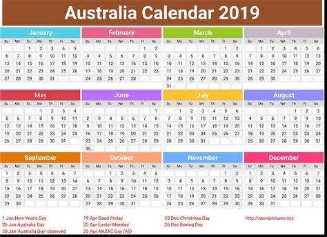 2022 Free Editable Calendar Australia 20 2022 Calendar With Holidays