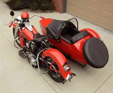 1955 Harley Davidson Fl Panhead Sidecar Bike Urious