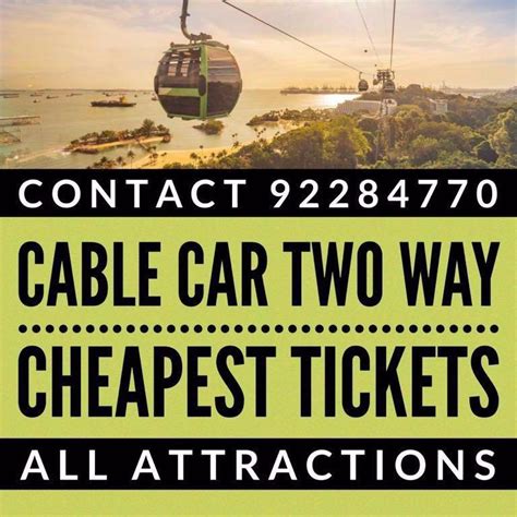cable car with sentosa admission sentosa singapore attraction tickets entertainment
