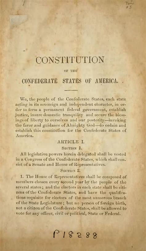 March 11 1861 Confederate Constitution Adopted Zinn Education Project