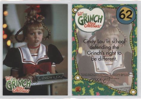 2000 Dynamic Forces How The Grinch Stole Christmas Cindy