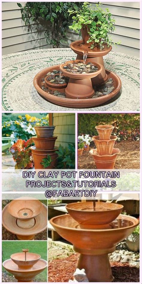 Diy Terracotta Clay Pot Fountain Projects Diy Garden Fountains Diy