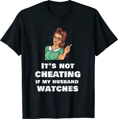 Funny Hotwife T Swinger Cuckold Tshirt Its Not Cheating T Shirt