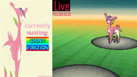 Live Shiny Hunting Shiny Virizion Pokemon Black 2 Also Checking