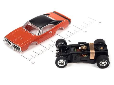 Auto World 1969 Dodge Charger Red X Traction R35 Ho Slot Car