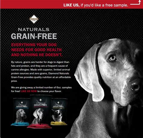Free Sample Of Diamond Naturals Grain Free Dog Food