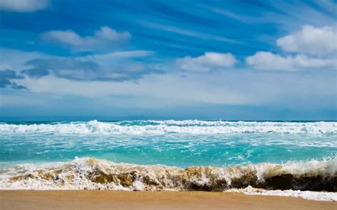 Free Download 2560x1080 Wallpaper Ocean Sea Gulf Waves Blue Water Coast