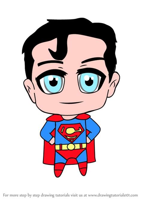 Learn How To Draw Chibi Superman Chibi Characters Step