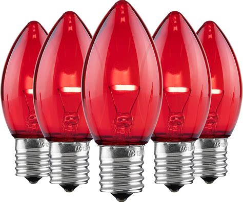 Set Of 25 Holiday Lighting Outlet C9 Led Christmas Lights Red C9 Led
