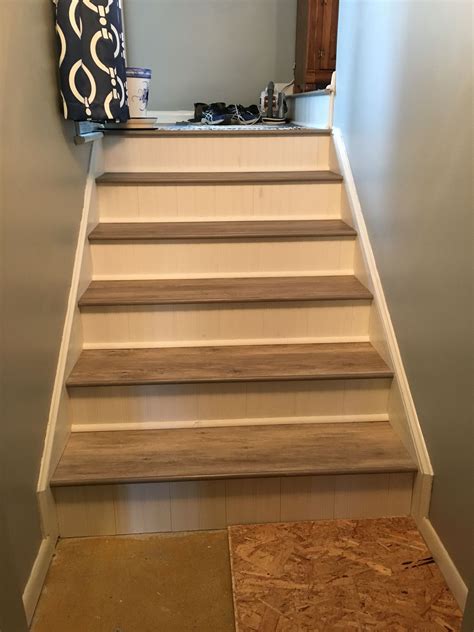 Doesn't look like exactly real hardwood, but can look pretty damn close and definitely doesn't look like vinyl. Back stairs | Luxury vinyl plank flooring, Luxury vinyl plank, Vinyl plank flooring