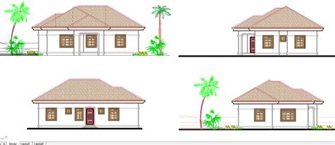 Cottage House Exterior Elevation Drawing In Dwg Autocad File Cadbull