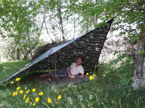 Baue Mit Einem Tarp Verschiedene Zelte Auf Natur Wildnisschule