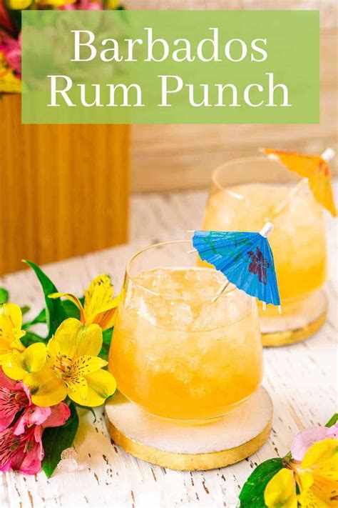 Barbados Rum Punch Brings A Taste Of The Caribbean Right To You Made With Barbados Dark Rum
