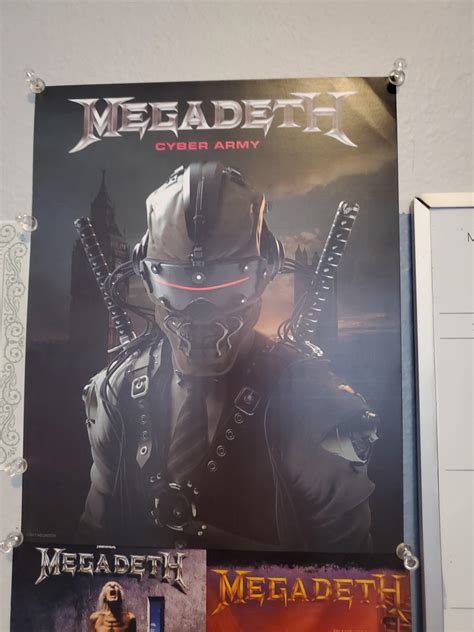 Cyber Poster unsigned(2017) anyone else have one unsigned? : Megadeth