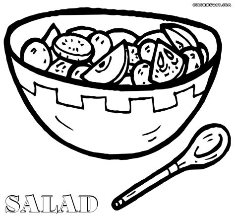 Salad Coloring Page Coloring Page To Download And Print Coloring Home