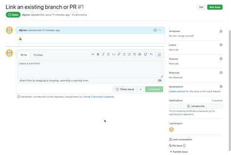 Link Existing Branches To An Issue The Github Blog
