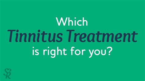 Tinnitus Treatment Which Treatment Is Right For Me Sound Relief