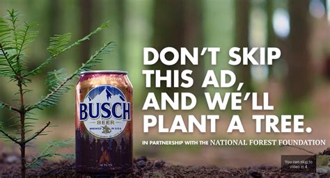 Help Save The Forests With Buschs Tree Roll Ads Shots