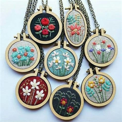 Mini Wooden Stitching Hoops Embroidery Hoops Frames Diy Hand Needlecrafts Tools Ebay Framed