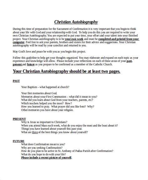 13 Autobiography Examples Pdf Doc