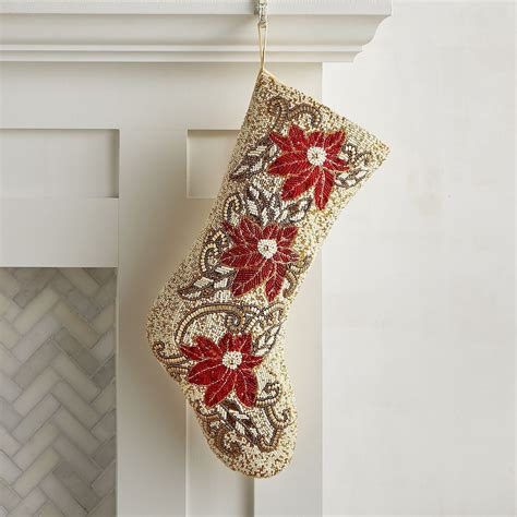 These Unique Christmas Stockings Will Adorn Your Mantel In Style Gold
