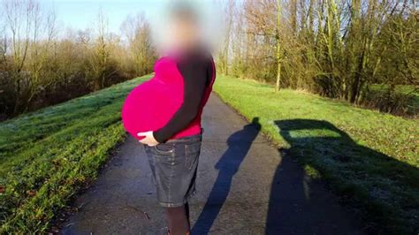 Showing Off My Big Pregnant Bellyfull Term With Triplets And On High Heels 010 Youtube