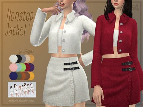 Trillyke Nonstop Jacket Sims 4 Clothing Sims 4 Sims