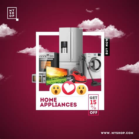 Home Appliances Sale Advert Template Postermywall
