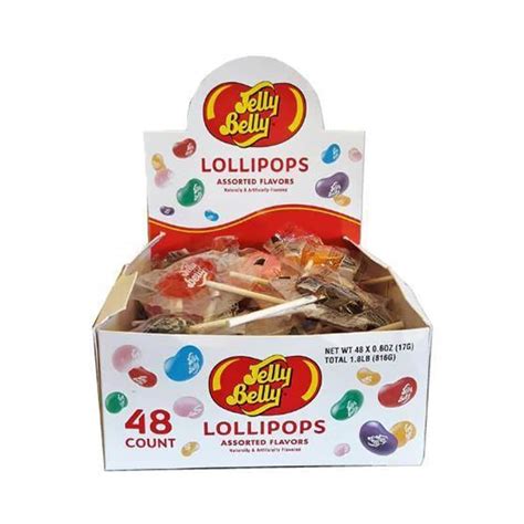 Adams And Brooks Jelly Belly Lollypops 48ct