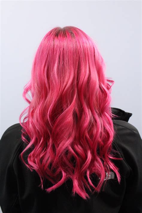 Hot Pink Hair To Die For 💘 By Samantha Bright Pink Hair Hot Pink