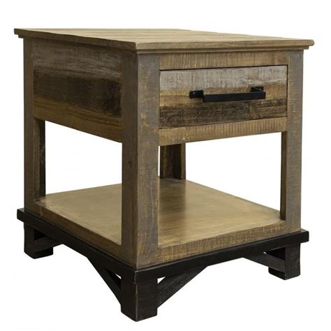 2 in 1 upgrade nightstand with lift top and computer table, height adjustable bedside table end table laptop desk with 2 drawer and hidden storage compartment, white 4.5 out of 5 stars 281 $110.99 $ 110. International Furniture Direct Loft Rustic End Table with ...