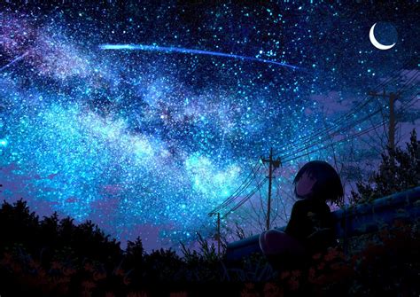 Galaxy Anime Night Sky