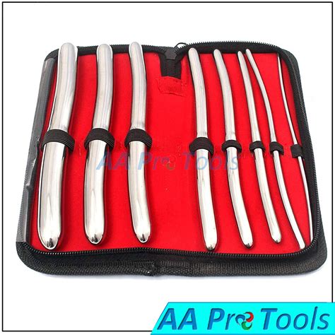 Hegar 8 Pieces Urethral Sounds Kit Stainless Steel Urethral Gyne