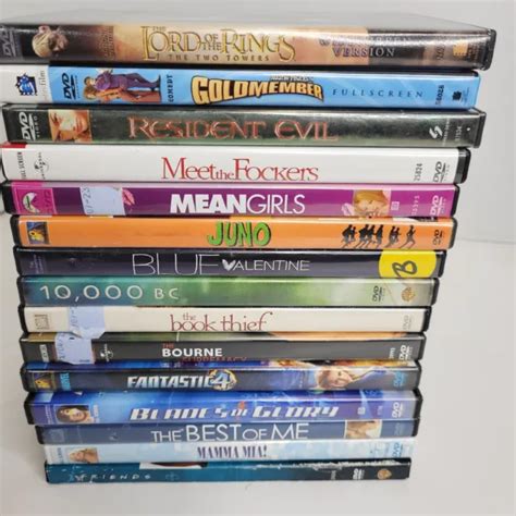 Lot Of 15 Used Dvds Assorted Dvd Movies Bulk Bundle Of 15 Random Mix 9