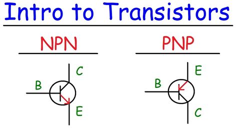 Transistors Npn Pnp Basic Introduction Youtube