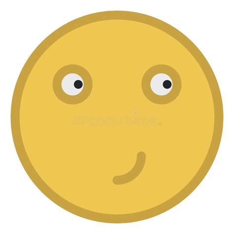 Funny Smug Smiley Face Stock Illustration Illustration Of Emotion