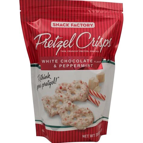 Snack Factory Pretzel Crisps White Chocolate And Peppermint 20 Oz From
