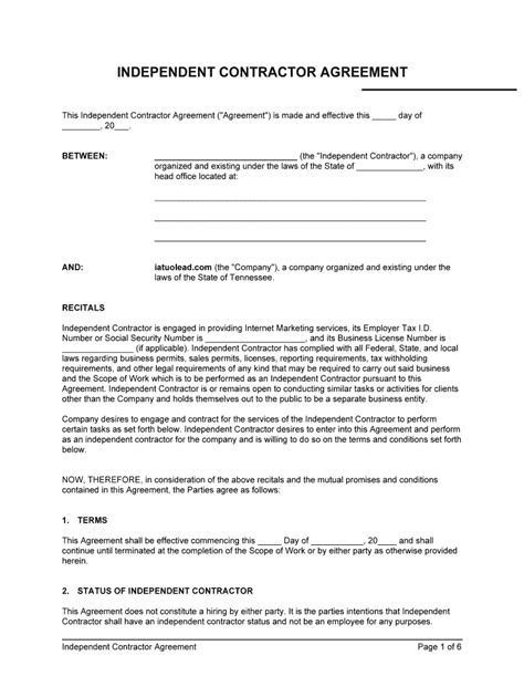Blank Contractor Agreement 2020 2022 Fill And Sign Printable Template