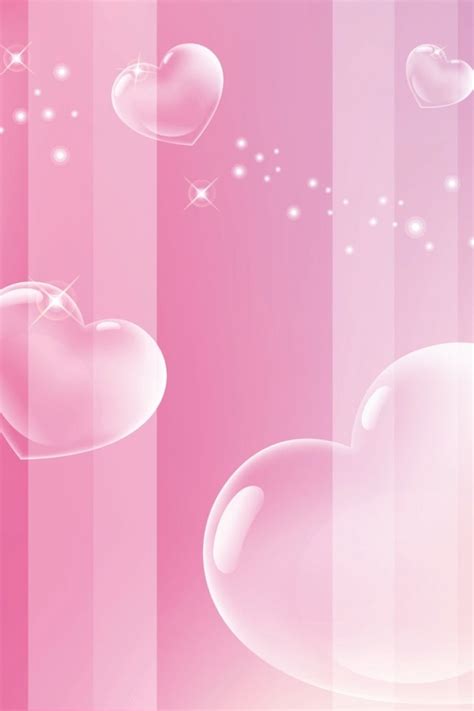 Download Pink Love Heart Wallpaper Iphone Background And Themes By