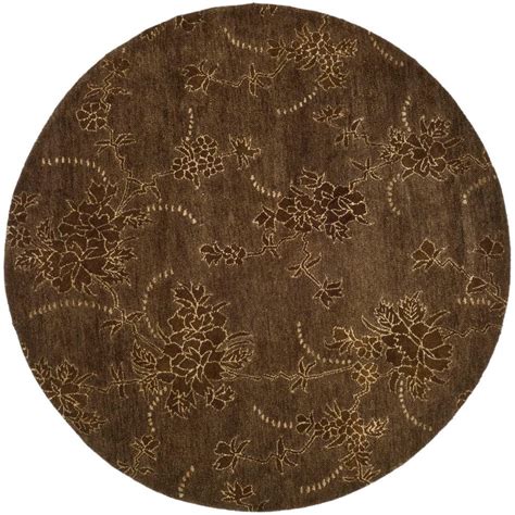 Safavieh Soho Brown 6 Ft X 6 Ft Round Area Rug Soh512a 6r The Home