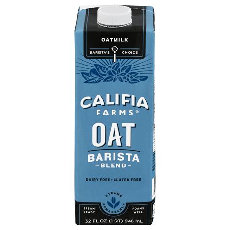 Califia Farms Oat Barista Blend Liquid Coffee Creamer Shop Coffee