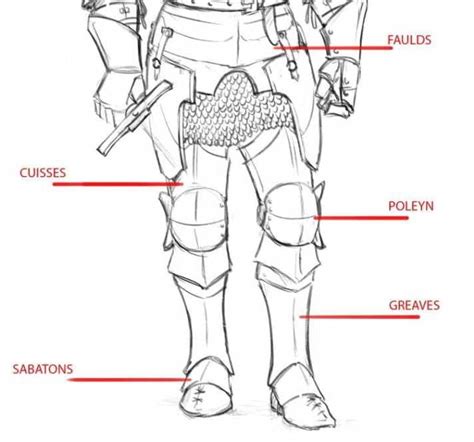 How To Draw A Knight Step By Step Tutorial Knight Drawing Armor