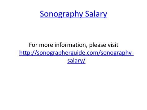 Ppt Sonography Salary Powerpoint Presentation Free Download Id708415