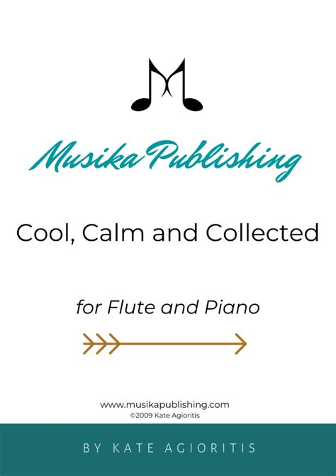 Download Cool Calm And Collected For Flute And Piano Sheet Music By