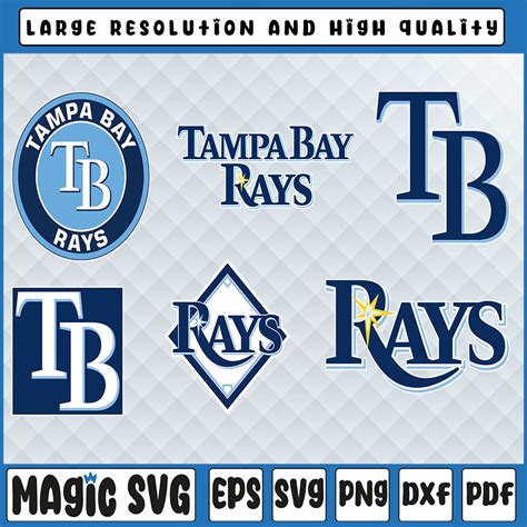 6 Files Tampa Bay Rays Svg Cut Files Baseball Clipart Cricut Tampa